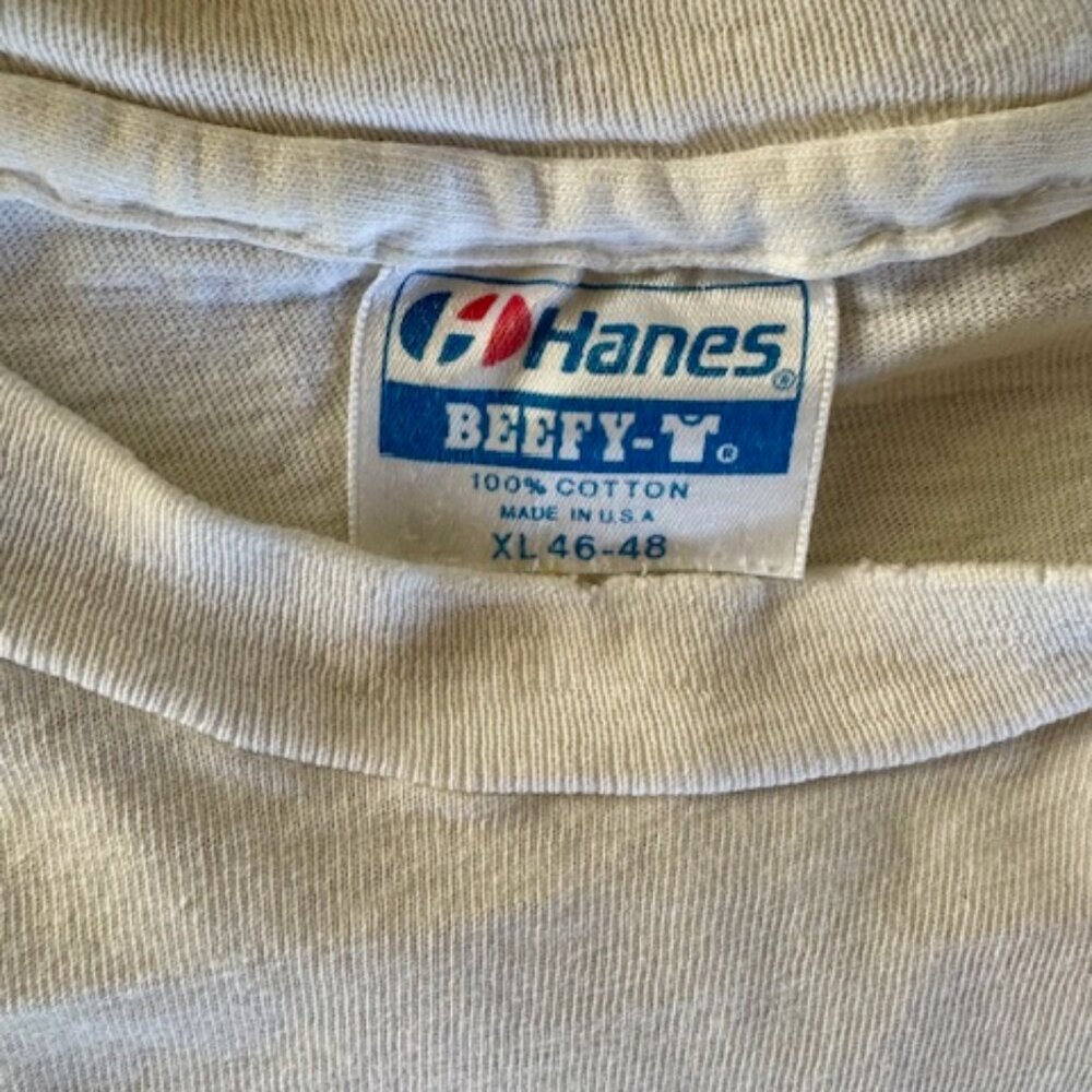 Vintage Single Stitch Hanes Beefy T Long Beach - Cabo '87 T Shirt Size XL - Picture 6 of 9